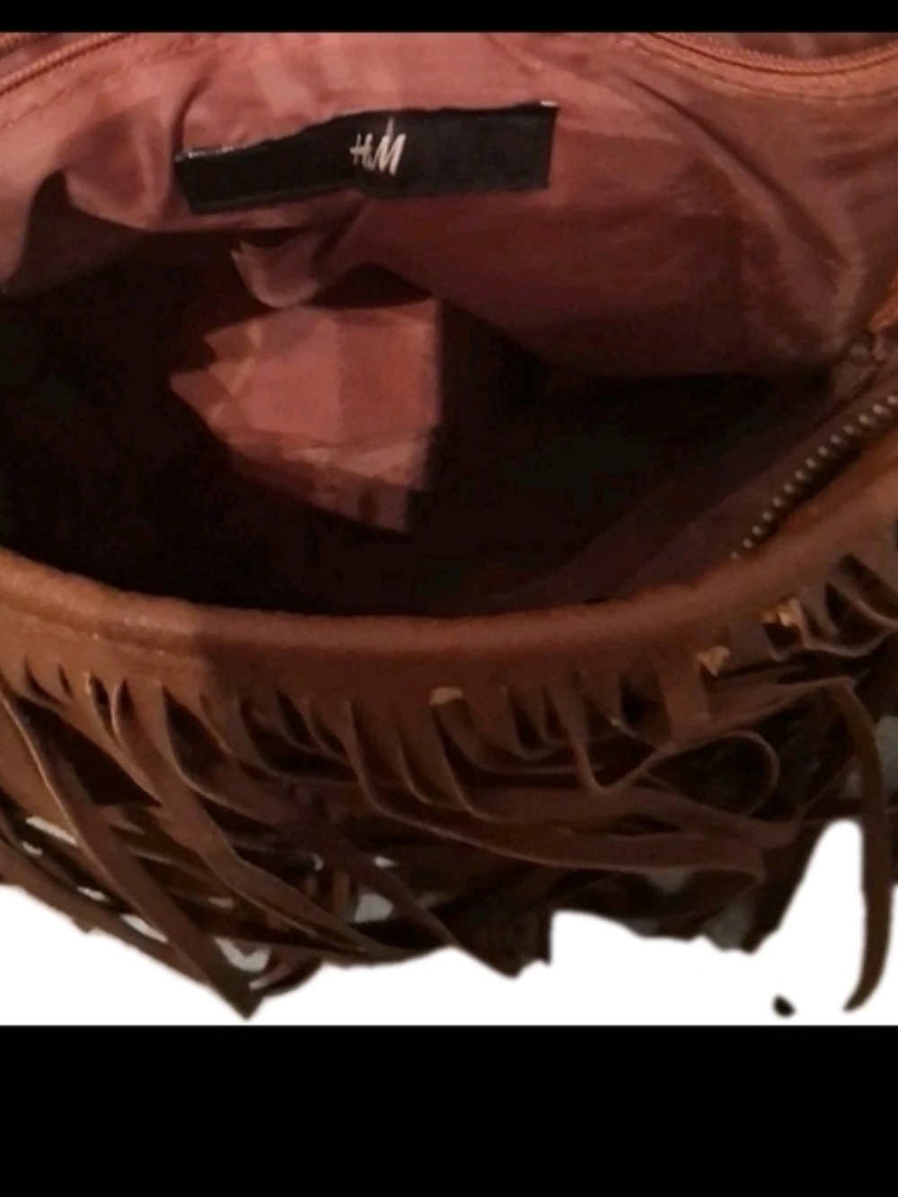 "2/$45" H&M Brown Fringe Shoulder Bag | Boho Western Y2K - Picture 7 of 9
